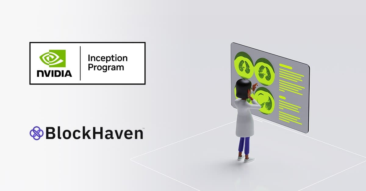 NVIDIA Inception Program badge and the BlockHaven logo